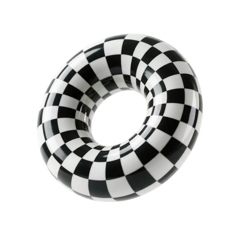 Checkered torus — black