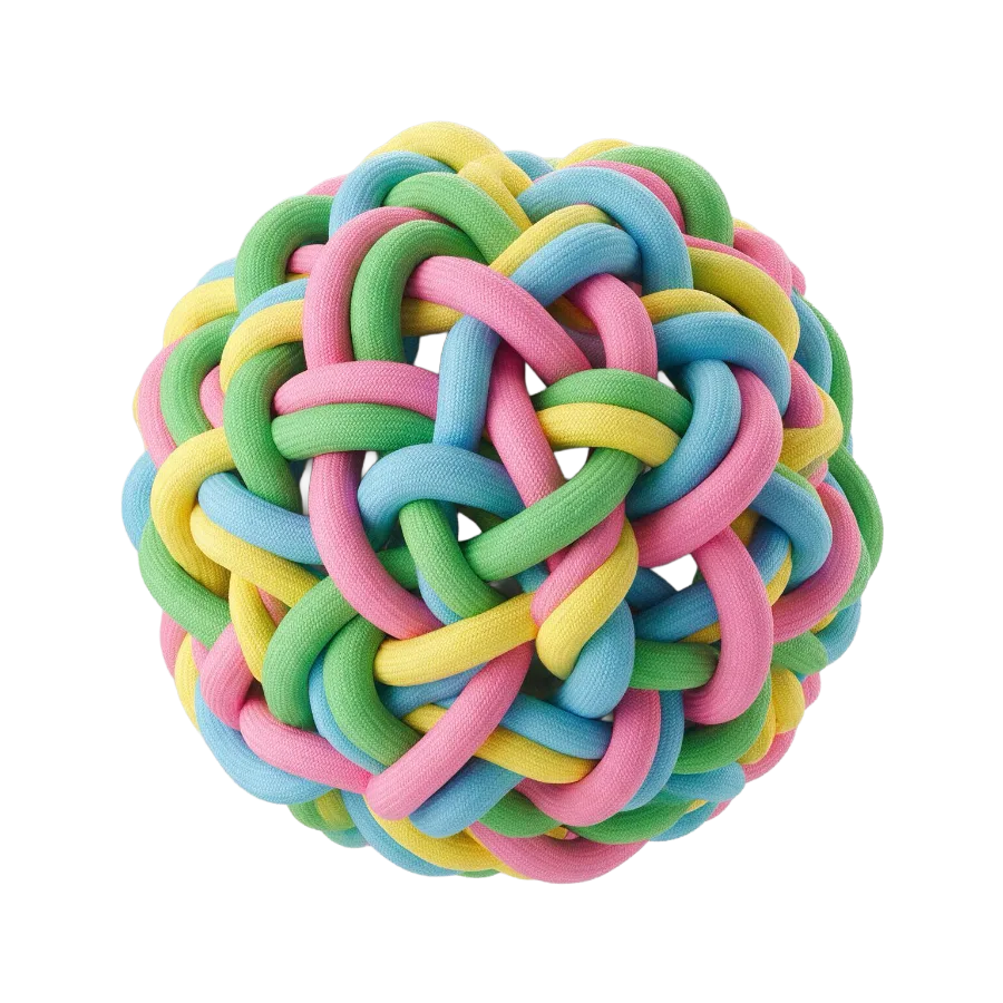 Woven ball — multicolour