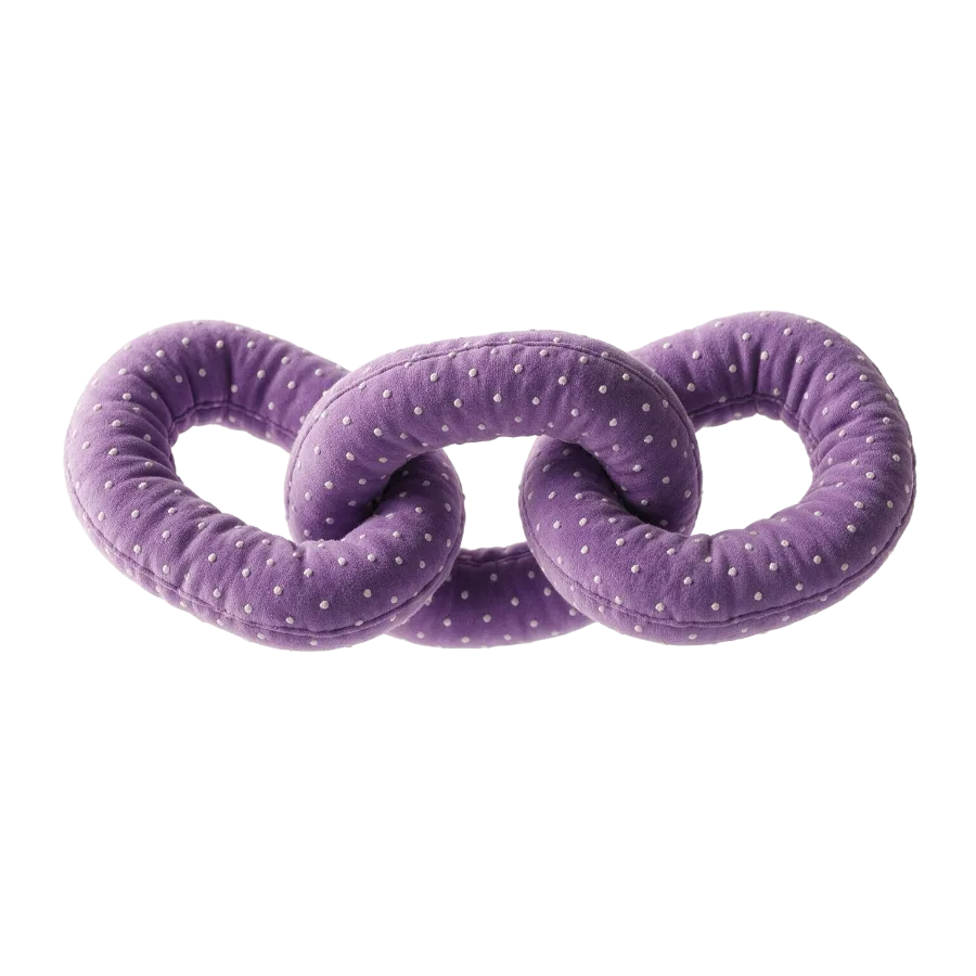 Chain links — lilac