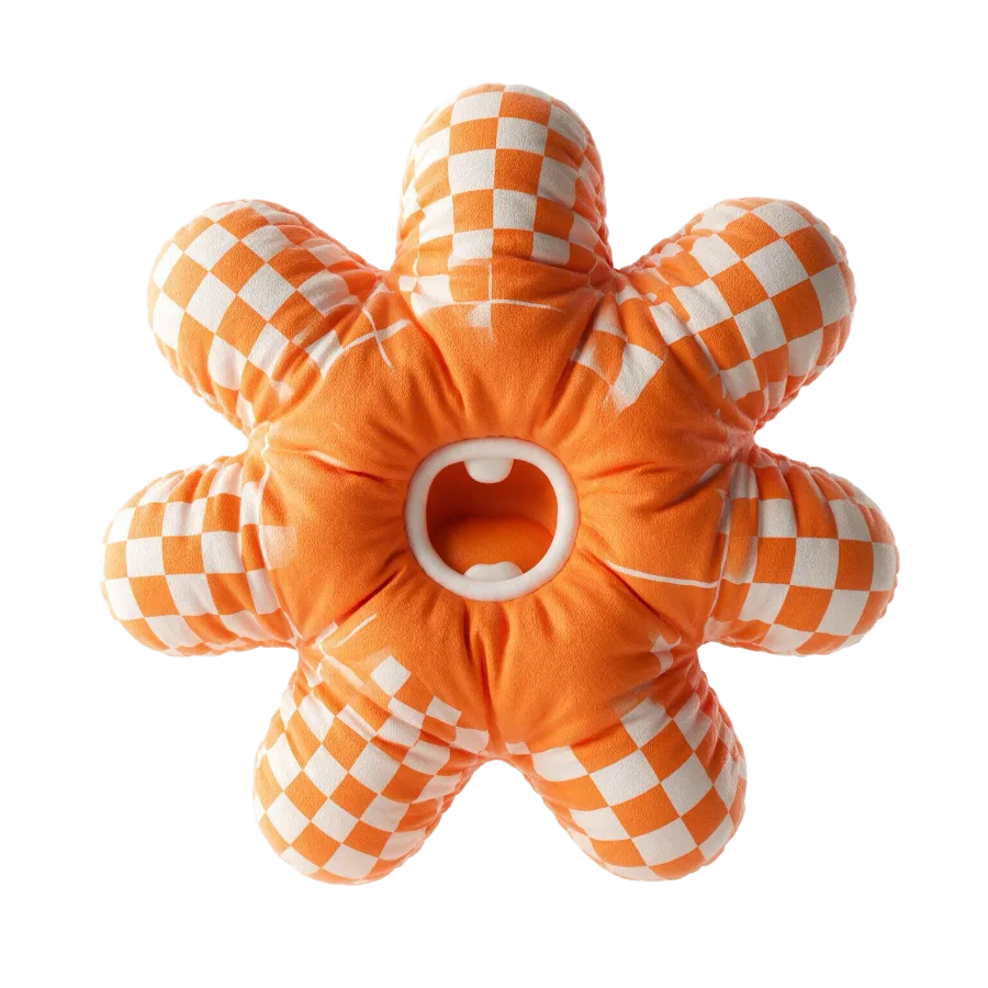 Checkered bloom — orange